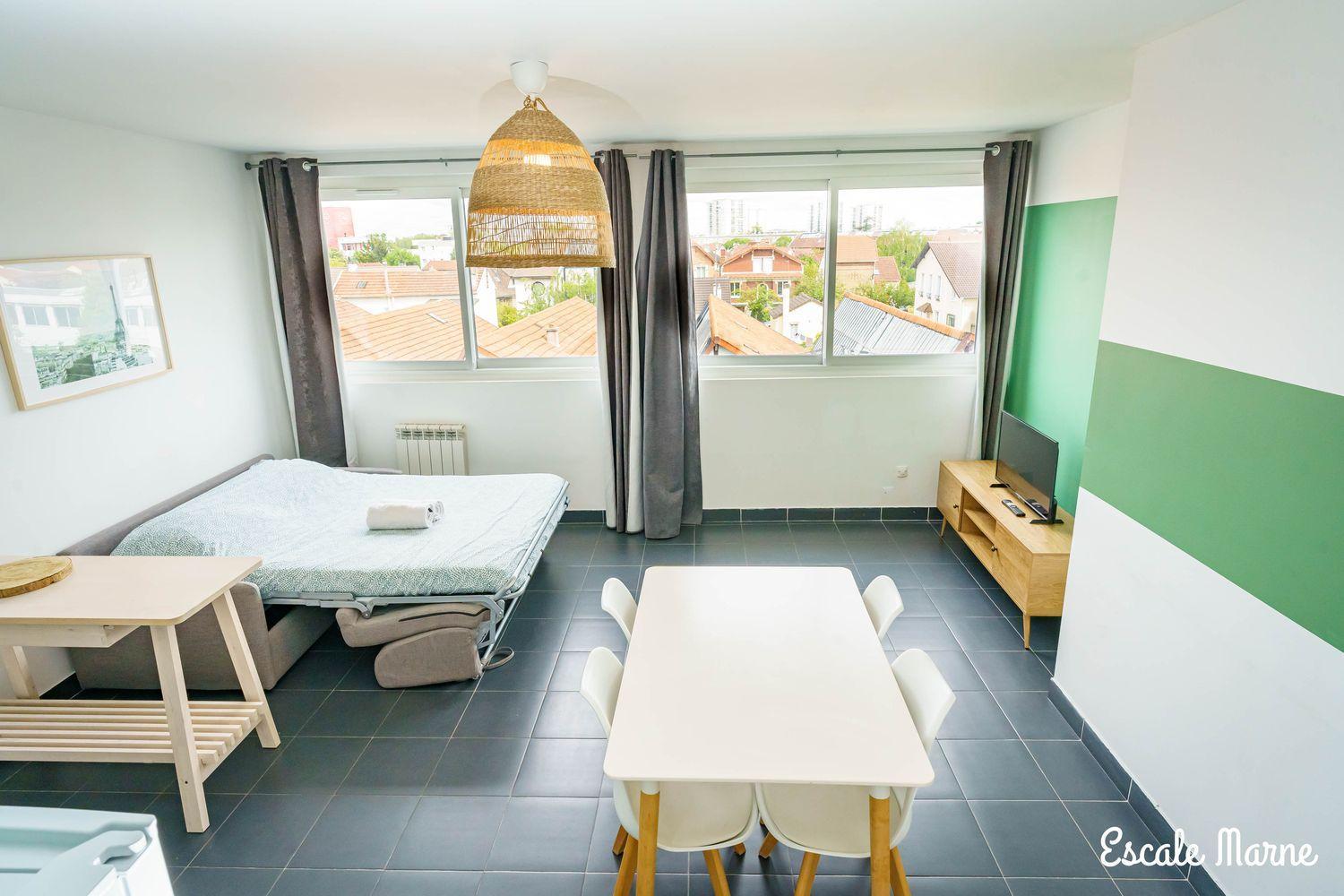 Escale-Marne Fr - 202 - Free Parking - Free Luggage Storage - All Equipped - Linen Included - Washing Machine - 10Mn Walk Metro 8 - Rer A - Panoramic View - From 1 To 14 Guests Maisons-Alfort Kültér fotó