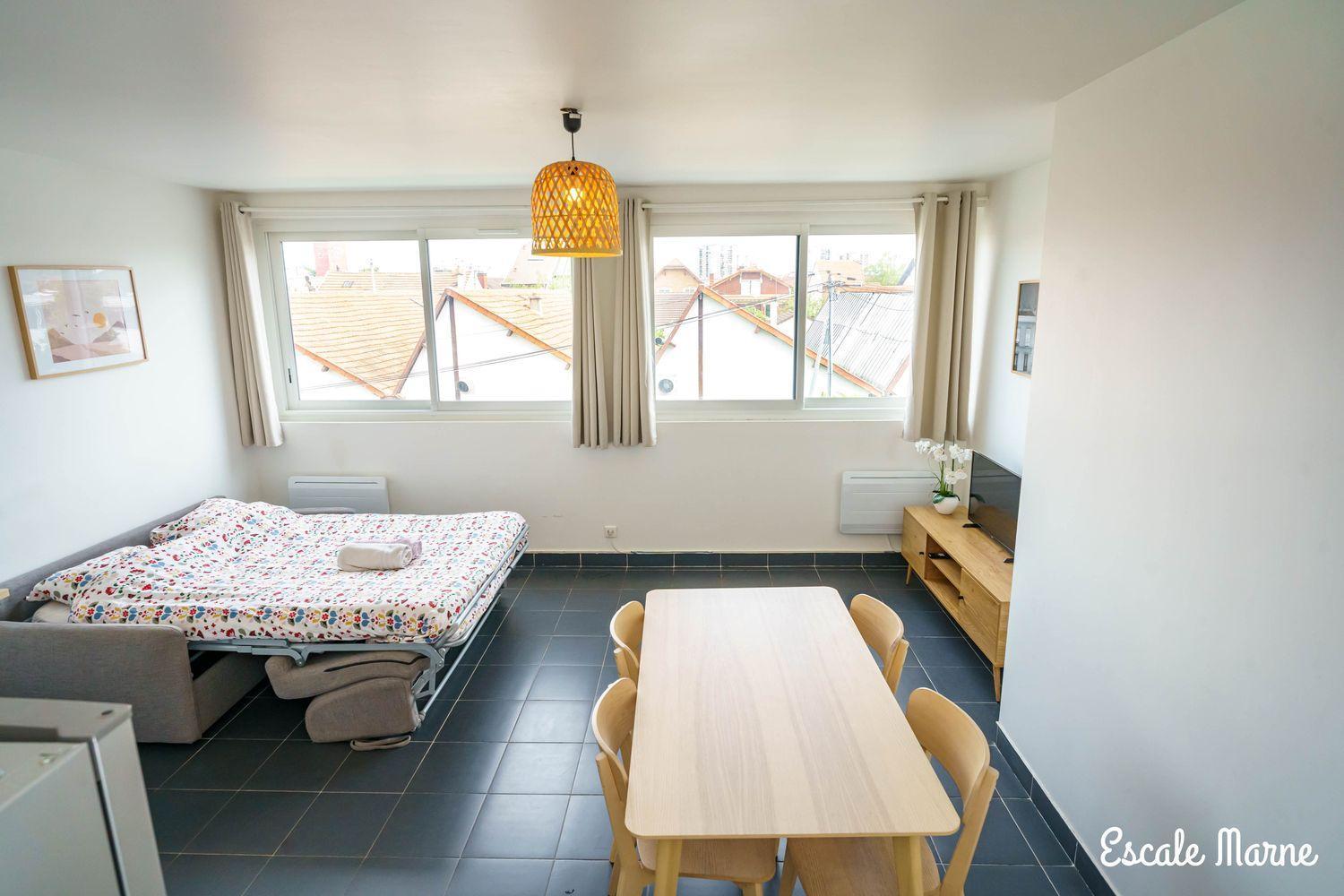Escale-Marne Fr - 202 - Free Parking - Free Luggage Storage - All Equipped - Linen Included - Washing Machine - 10Mn Walk Metro 8 - Rer A - Panoramic View - From 1 To 14 Guests Maisons-Alfort Kültér fotó